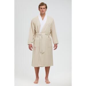 Monarch Cypress Mens XL Plush Lined Microfiber Shawl Spa Robe Belted